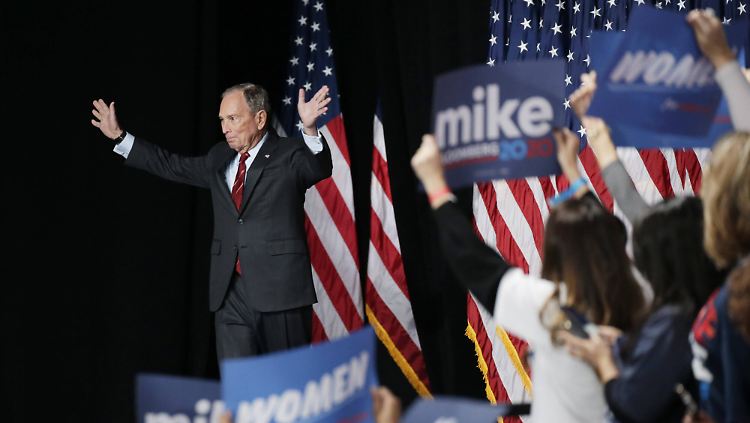 Mike Bloomberg will Donald Trump herausfordern, gilt aber derzeit nicht als Favorit bei den Demokraten.