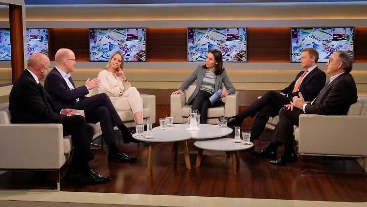 Illustre Runde bei Anne Will: dabei gerieten die beiden Parteichefs Lindner und Walter-Borjans aneinander.