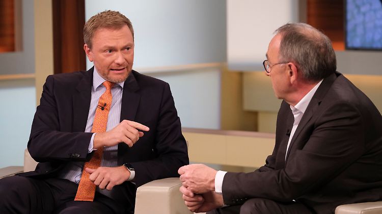 Talkshow-Löwe Christian Lindner macht eine Ansage Richtung Walter-Borjans.