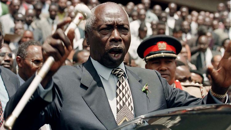 24 Jahre lang war Daniel arap Moi in Kenia an der Macht.
