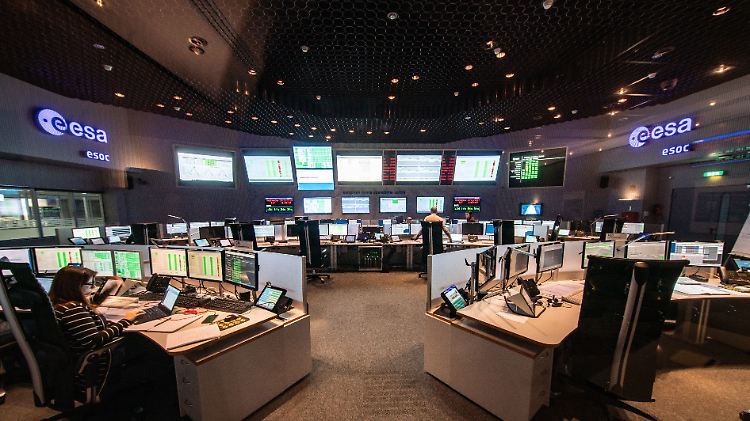 ESOC-Kontrollzentrum der Esa in Darmstadt im November 2019. Hier wurde der Flug des "Solar Orbiter" simuliert, von hier wird er gesteuert.