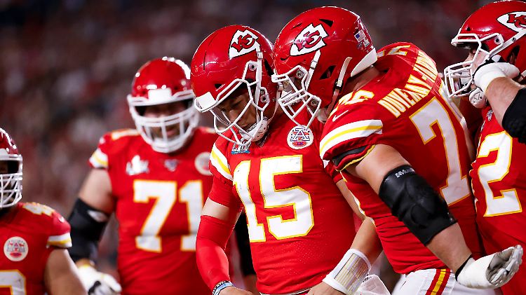 Diese Herren spielen für die Kansas City Chiefs - im Bundesstaat Missouri.
