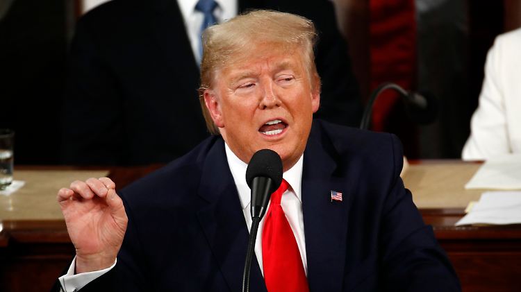 Trump sieht die US-Wirtschaft gut aufgestellt.