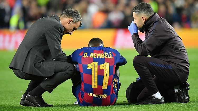 Dembélés erneute Verletzung bereitet beim FC Barcelona allen Kopfzerbrechen.