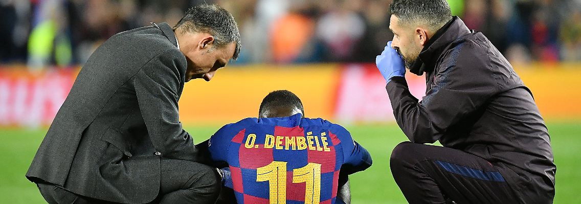 Dembélés erneute Verletzung bereitet beim FC Barcelona allen Kopfzerbrechen.