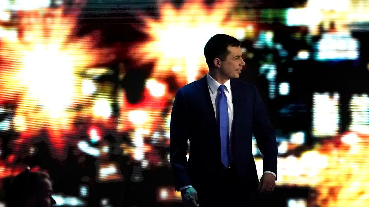 Ging mit breiter Brust ins TV-Duell: Pete Buttigieg.