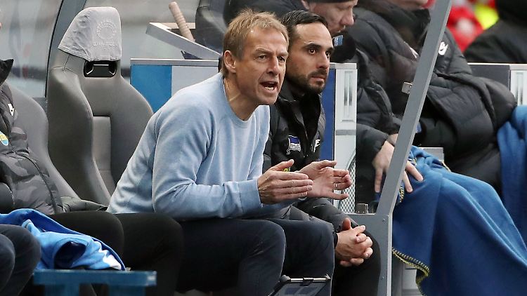 Jürgen Klinsmann und die Hertha erleben sportlich gerade keine guten Zeiten.
