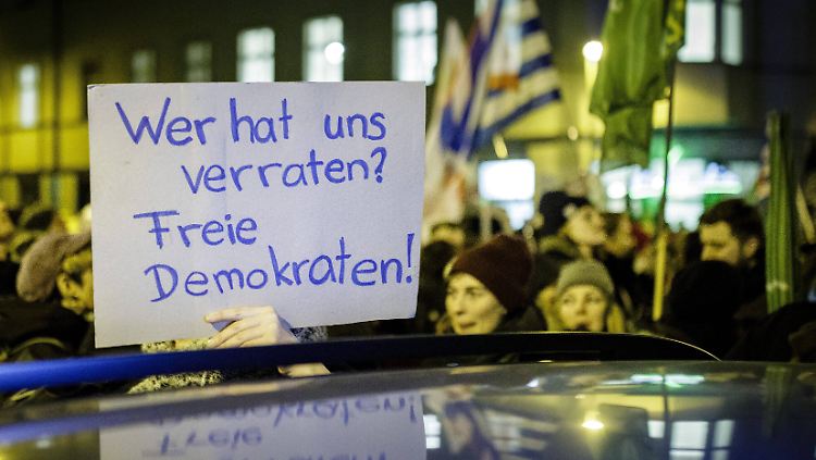 Proteste am Mittwoch vor der FDP-Zentrale in Berlin