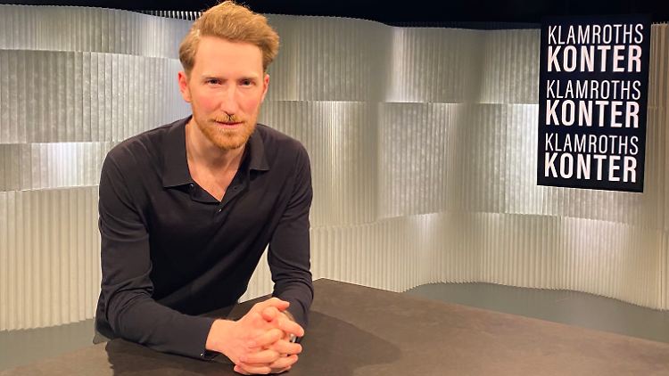 Schon ganz zu Hause im neuen Studio: Louis Klamroth