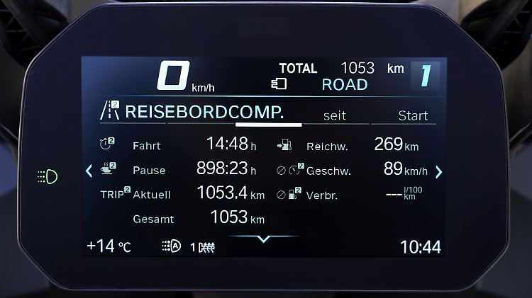 Das 6,5 Zoll große Vollfarbdisplay der BMW S 1000 XR lässt sich wirklich bei jedem Licht ablesen.