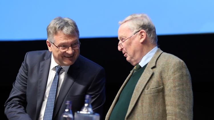 Dürfen sich über Millionen freuen: AfD-Chef Jörg Meuthen (links) und Ehrenvorsitzender Alexander Gauland.