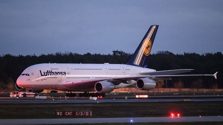 Ein A380 der Lufthansa.