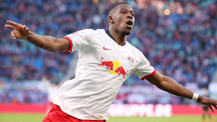 Nordi Mukiele erzielte das 3:0 für haushoch überlegene Leipziger gegen Bremen.