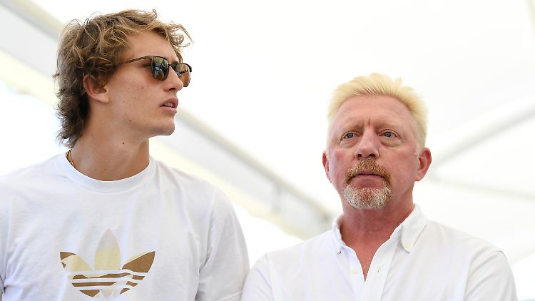 Die beiden kennen sich schon lange: Alexander Zverev (l.) und Boris Becker.