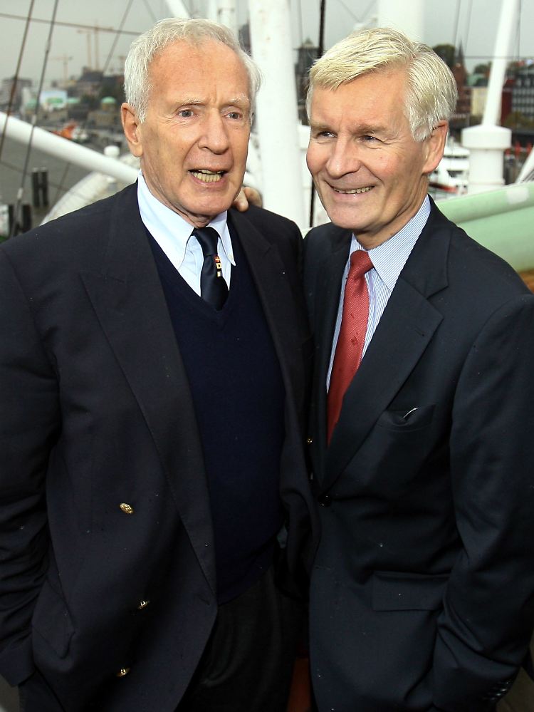 Immer die Wirtschaft im Blick: Klaus von Dohnanyi und Henning Voscherau (v.l.).