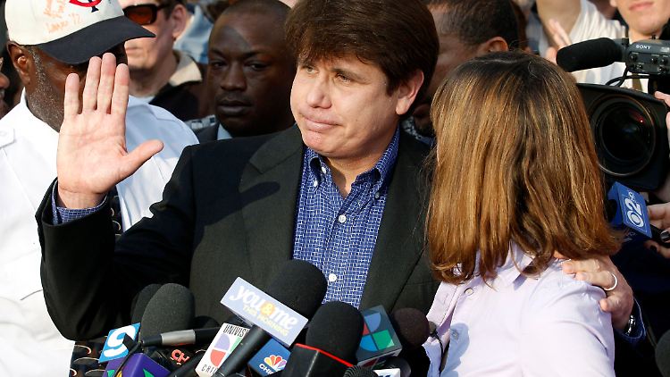 Blagojevich kurz vor seinem Haftantritt im Jahr 2012.