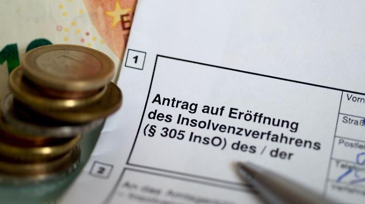 Ein Antrag auf Eröffnung des Insolvenzverfahrens.