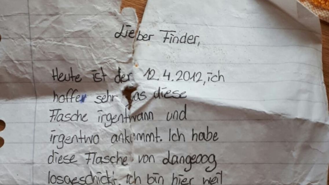 Die 13-jährige Paula schrieb den Brief vor fast acht Jahren.