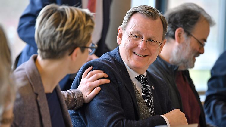 Der ehemalige Ministerpräsident Ramelow gibt sich zuversichtlich.