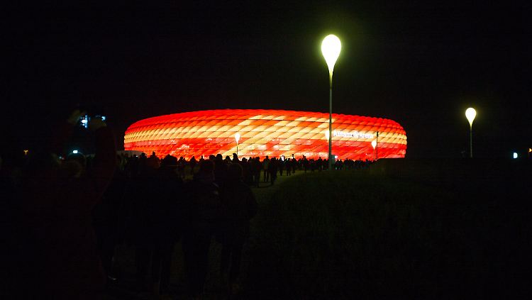 Die Allianz Arena in München.