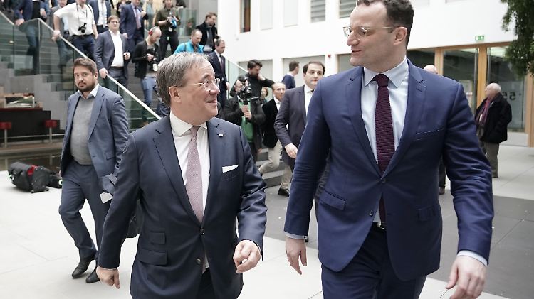 Treten als Team an im Rennen um den CDU-Parteivorsitz: NRW-Ministerpräsident Armin Laschet und Bundesgesundheitsminister Jens Spahn. 