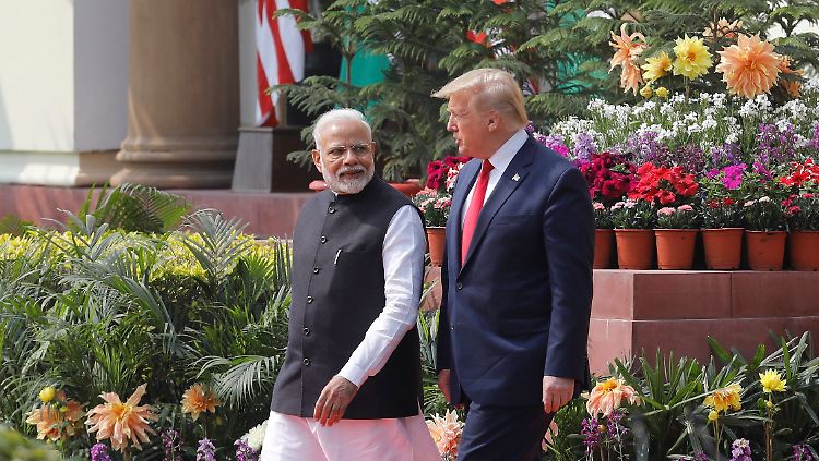 US-Präsident Trump will die Beziehungen mit Indien ausbauen.