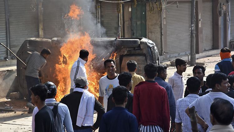 Indiens Hauptstadt ist von den Protesten gezeichnet.