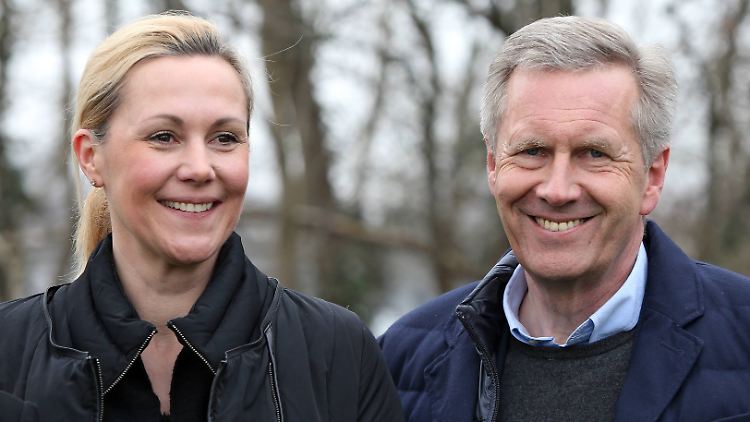 Das ehemalige Bundespräsidentenpaar Bettina und Christian Wulff zu glücklichen Zeiten.