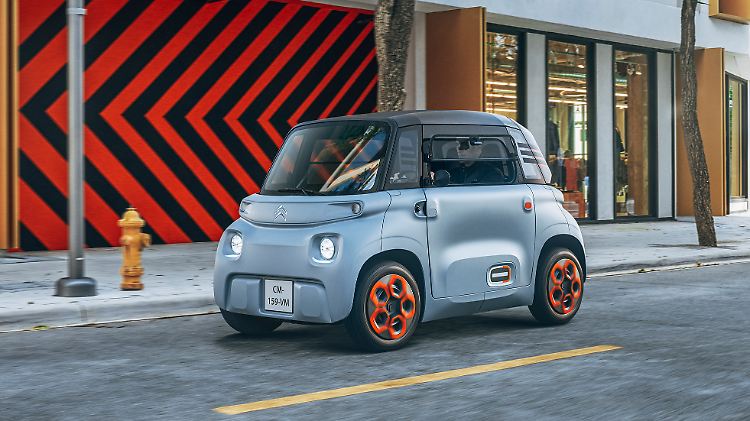 Beim Citroën Ami sind Vorder- und Hinterteil kaum zu unterscheiden.