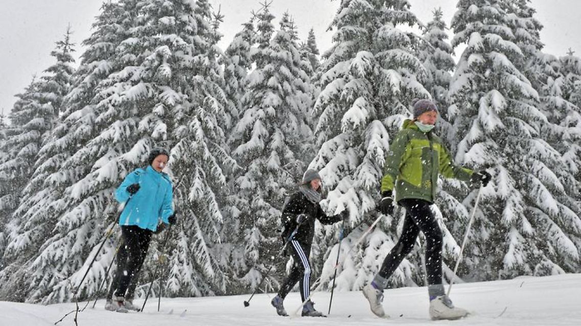 Wintersportler können sich freuen: Die Skibedingungen in den Mittelgebirgen sind sehr gut.