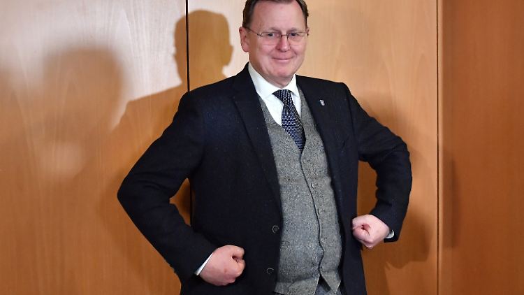 Ramelow zeigt sich vor der Abstimmung selbstbewusst - wie schon vor vier Wochen.