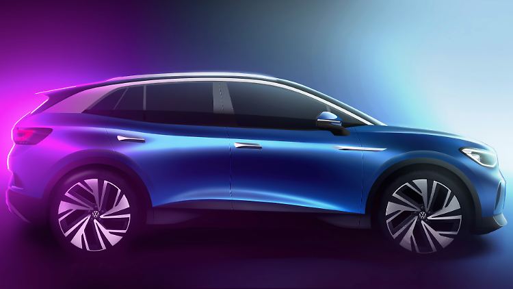 Die Coupé-Linie bleibt auch beim ID.4 ist aber nicht mehr so präsent wie bei der Studie Crozz.