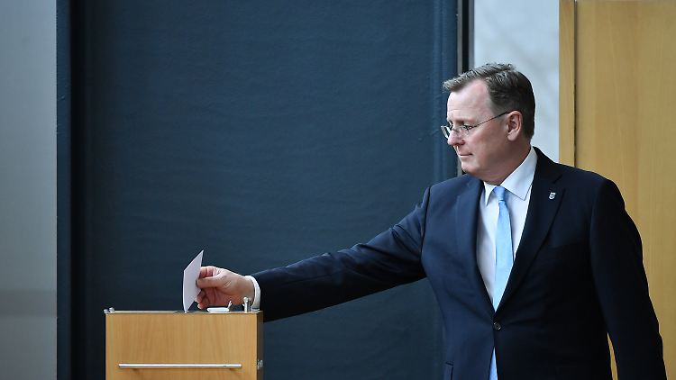 Ramelow verpasst im ersten Wahlgang eine Wiederwahl als Ministerpräsident in Thüringen.