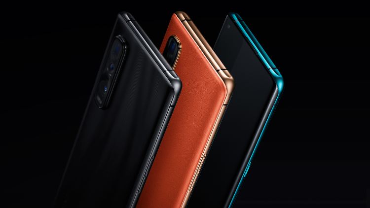 Das Oppo Find X2 kommt in Schwarz (Keramik), Orange (Kunstleder/Pro) oder Blau (Glas) nach Deutschland.