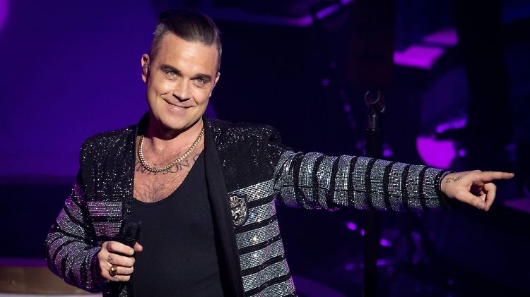 Entertainer-Qualitäten hat er, Freddie Mercury wollte er dennoch nicht beerben: Robbie Williams.