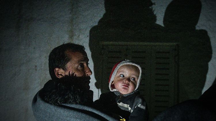 Flüchtlinge auf der griechischen Insel Lesbos.
