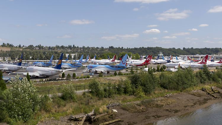 Bestellt und nicht abgeholt: Boeing-Maschinen vom Typ 737 Max dürfen nicht am Flugbetrieb teilnehmen.