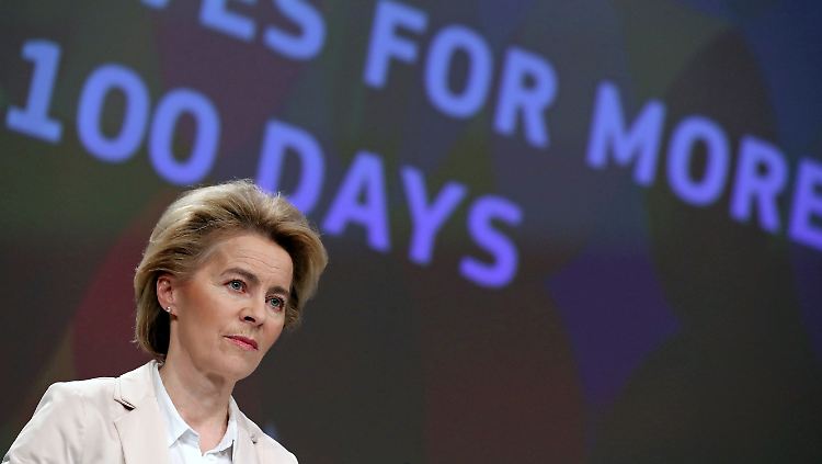 Ist mit ihrer bisherigen Arbeit zufrieden: Ursula von der Leyen.