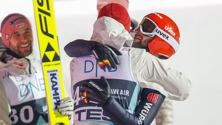 Große Freude über Platz zwei in Norwegen: Markus Eisenbichler.