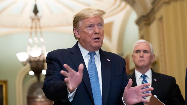 US-Präsident Trump kündigt Wirtschaftshilfen an, bleibt bislang aber nähere Details weitgehend schuldig.