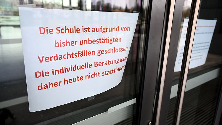 Diese Schule in Biberach an der Riß in Baden-Württemberg hat vorsichtshalber geschlossen.