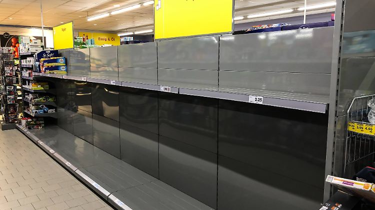 Leere Regale Anfang März - laut dem Bundesverband des Lebensmittelhandels ist diese Ansicht die Ausnahme und nicht die Regel.