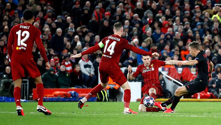 Madrids Llorente ließ Liverpools stimmgewaltige Fans verstummen.