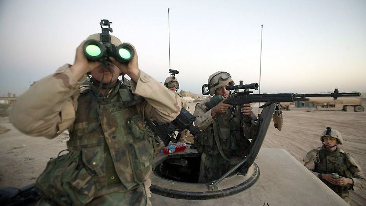 US-Soldaten bei einem Einsatz im Irak.