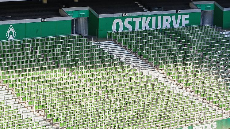 Die Ostkurve bleibt nicht nur leer, es wird auch nicht gespielt.