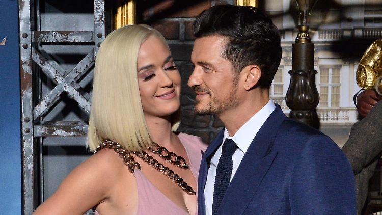 Gehen auf Nummer sicher: Katy Perry und Orlando Bloom.