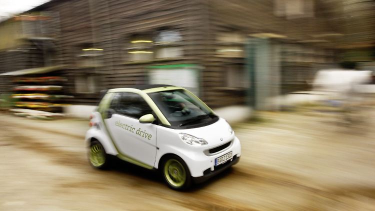 Auch beim Smart geht es bei niedrigen Temperaturen mit der Reichweite steil bergab.
