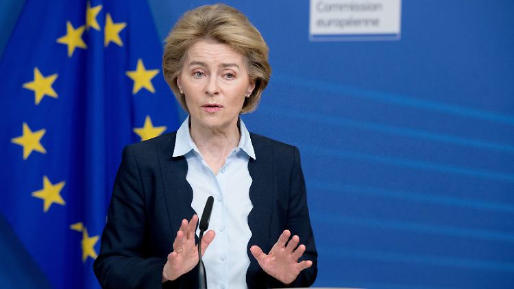 Von der Leyen kritisiert Exportverbote für Schutzmasken einzelner europäischer Länder. 