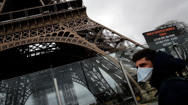 Macron setzt in Frankreich auf "räumliche Distanz", um das Virus zu stoppen.