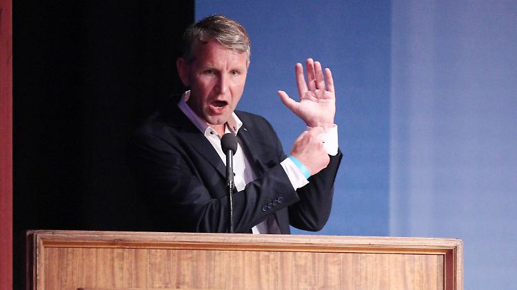 Dem Thüringer Parteichef Höcke attestierte der Verfassungsschutz ein "rechtsextremistisches Gedankengut".